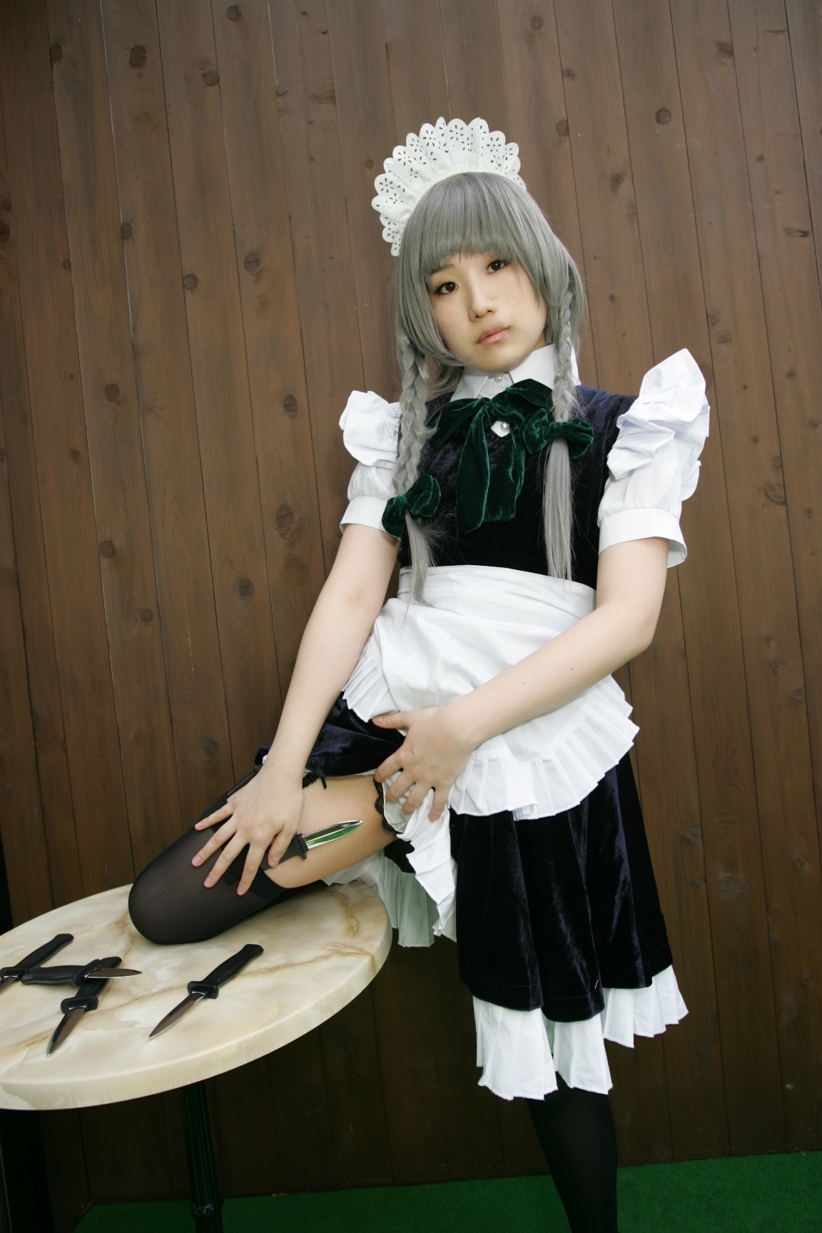 黑丝游戏美女　[Cosplay]Izayoi-Sakuya 日本超级诱惑美女图片写真